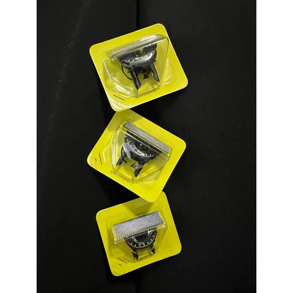 NIB 3 Pack Philips Norelco OneBlade 360 Shaving Replacement Blades Lot Genuine